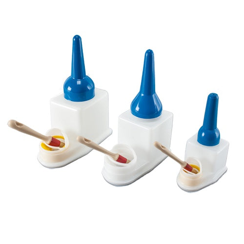 Plastic glue pots, 2 sizes