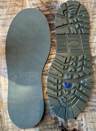 Vibram # 1276 Sierra Unit Sole, olive green, sizes 15 and 16 only