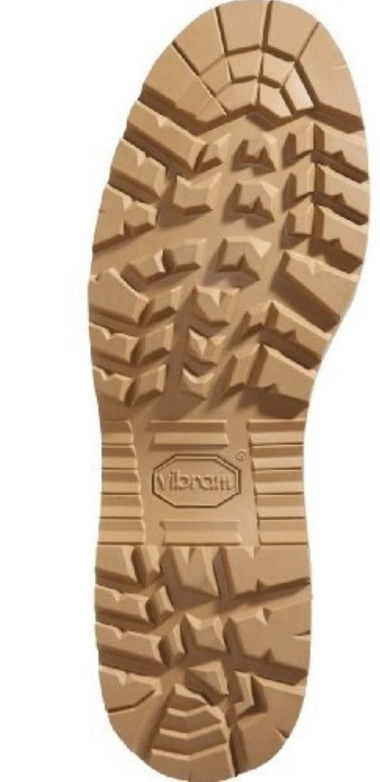 Vibram 1276 Sierra, flat lug full sole, caramel, sizes 3 to 16