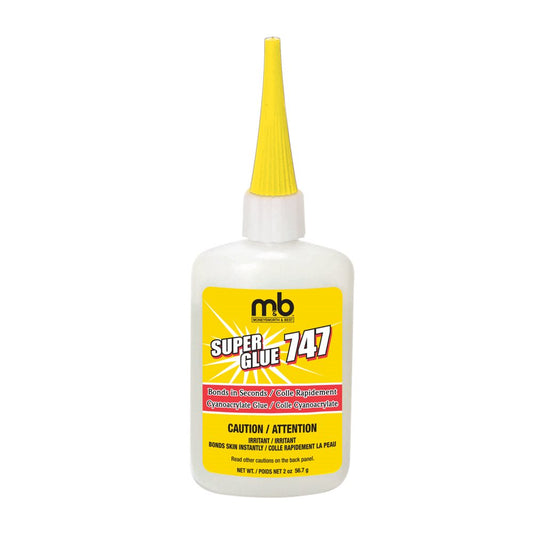 SUPER GLUE 747, THICK FORMULA, YELLOW BOTTLE