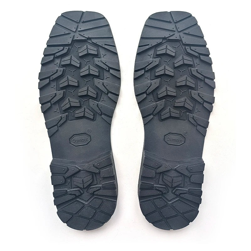 Dumout lug full sole with heel, black