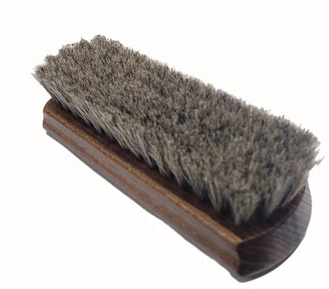 Meltonian Horsehair Shoe Brush, Black or Gray