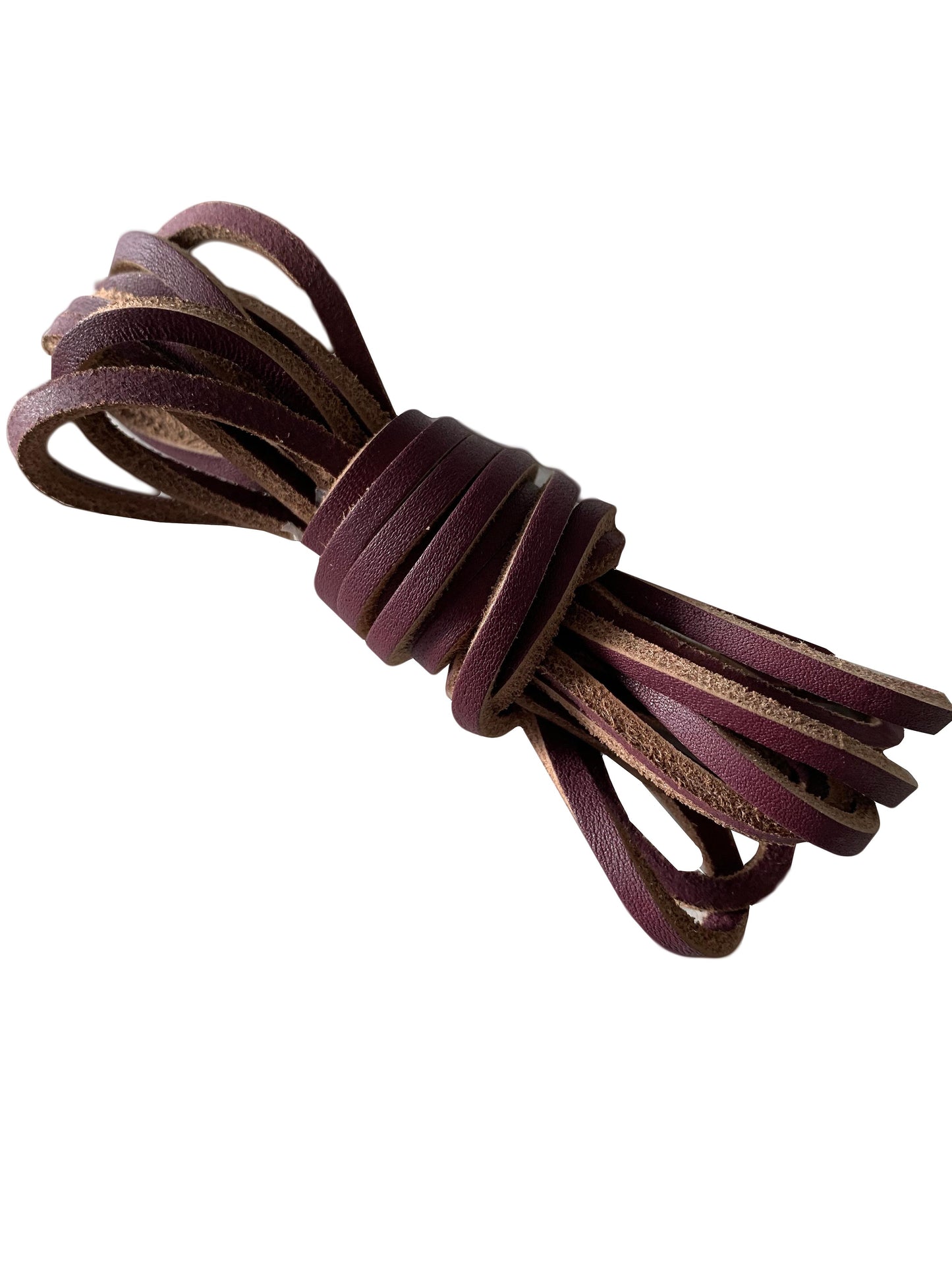 Leather shoe laces, 1/8 X 72" bulk