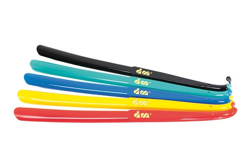 Plastic shoe horns, misc colors, 45cm, 17.7"