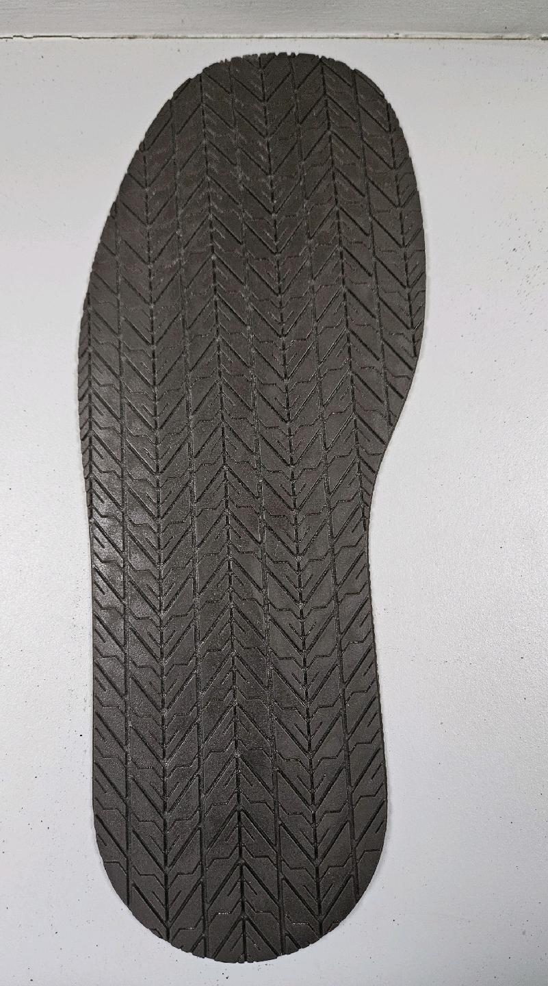 Rubber full sole, tire tread design, 4mm