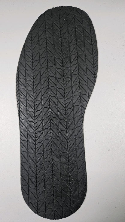 Rubber full sole, tire tread design, 4mm