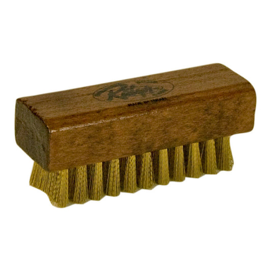 Ralyn wood handle brass suede brush