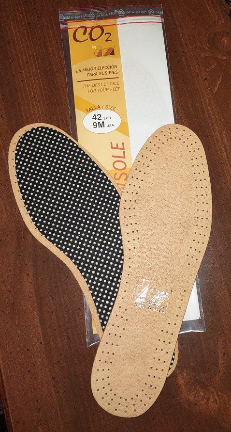 DM: CO2 Leather Comfort insoles, tan