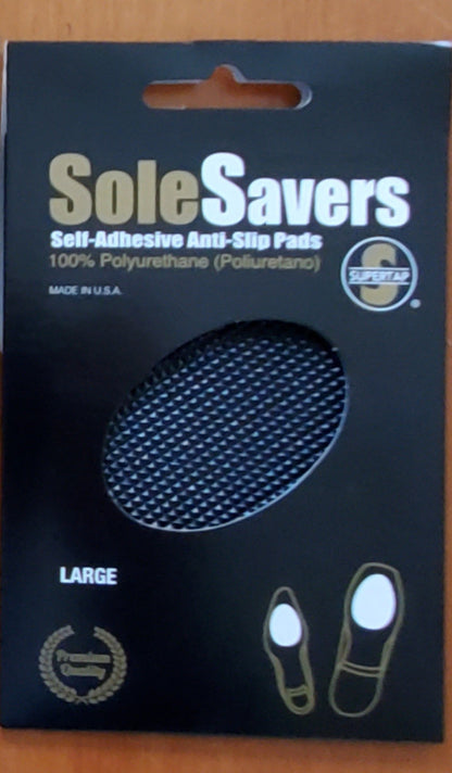 Super Tap sole savers, adhesive backing, new design package