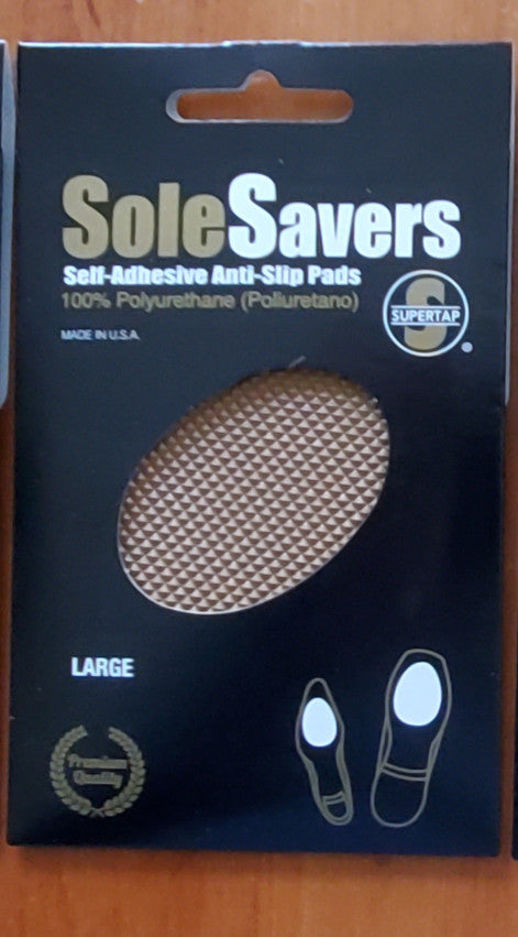 Super Tap sole savers, adhesive backing, new design package