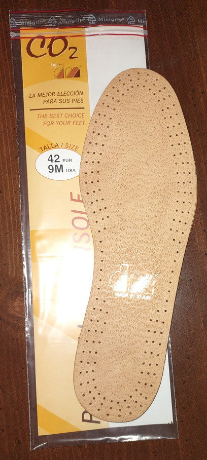 DM: CO2 Leather Comfort insoles, tan